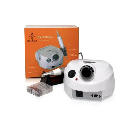 Фрезер для манікюру і педикюру Bee Nails-202C білий без педалі 65 W, 45000 об/хв